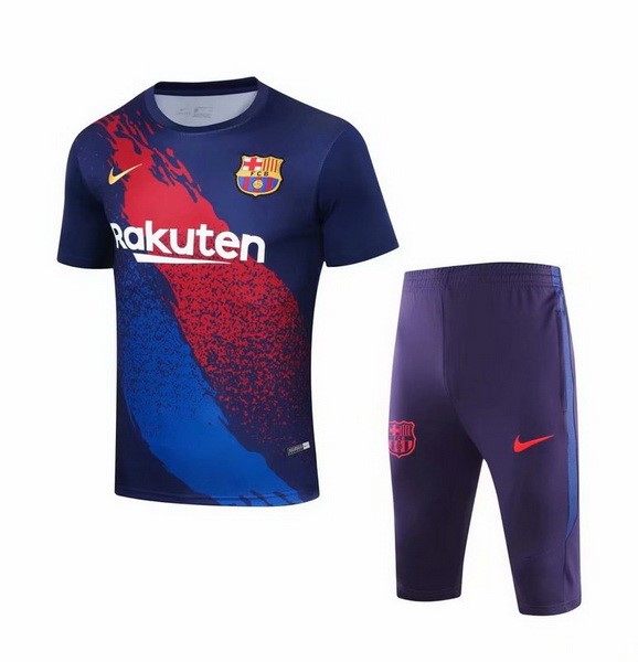 Entrenamiento Barcelona Conjunto Completo 2019-2020 Azul Marino Rojo